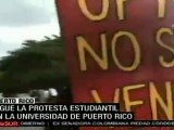 Estudiantes de Universidad de Puerto Rico reinician protesta