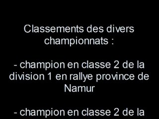 Remerciements saison 2010