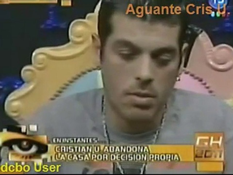 Ultimo Confesionario de Cristian U en GH 2011