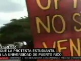 Estudiantes de Universidad de Puerto Rico reinician protestas pacíficas contra alza de matrícula