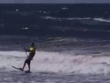 Julien Sudra kite surfing