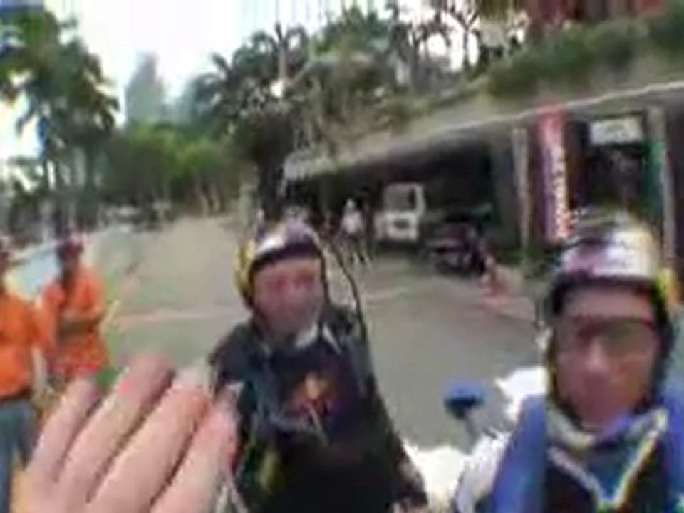 B.A.S.E. jump off 800 ft KL Tower with Miles Daisher