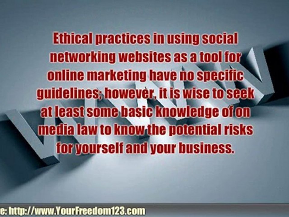 Ethical and Unethical Ways of Using Social Networking Websit