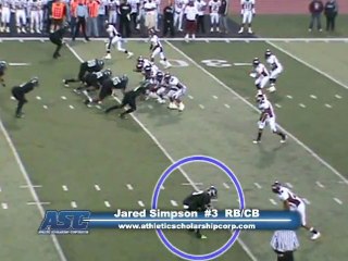 Jared Simpson #3 RB/CB/ATH