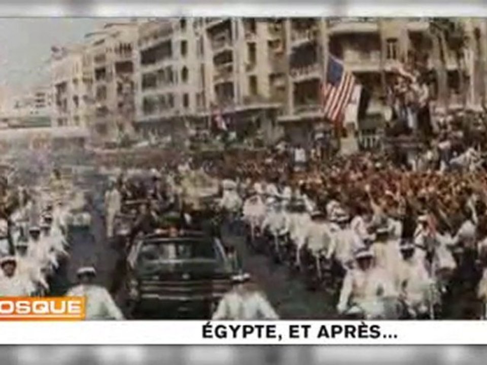 Mini historique Egypte de Nasser à Moubarak
