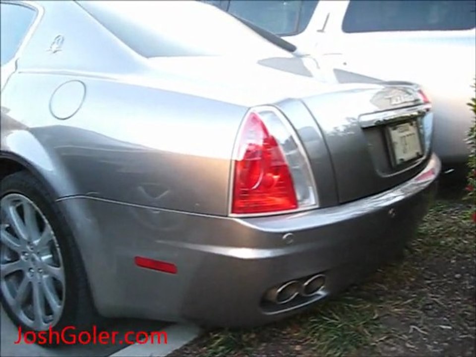 Silver Maserati Quattroporte