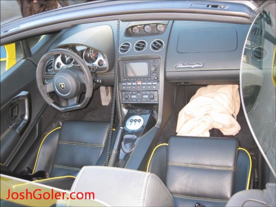 Yellow Lamborghini Gallardo Spyder LP 530-4