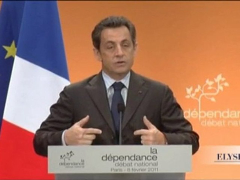 N. Sarkozy au CESE: discours sur la dépendance