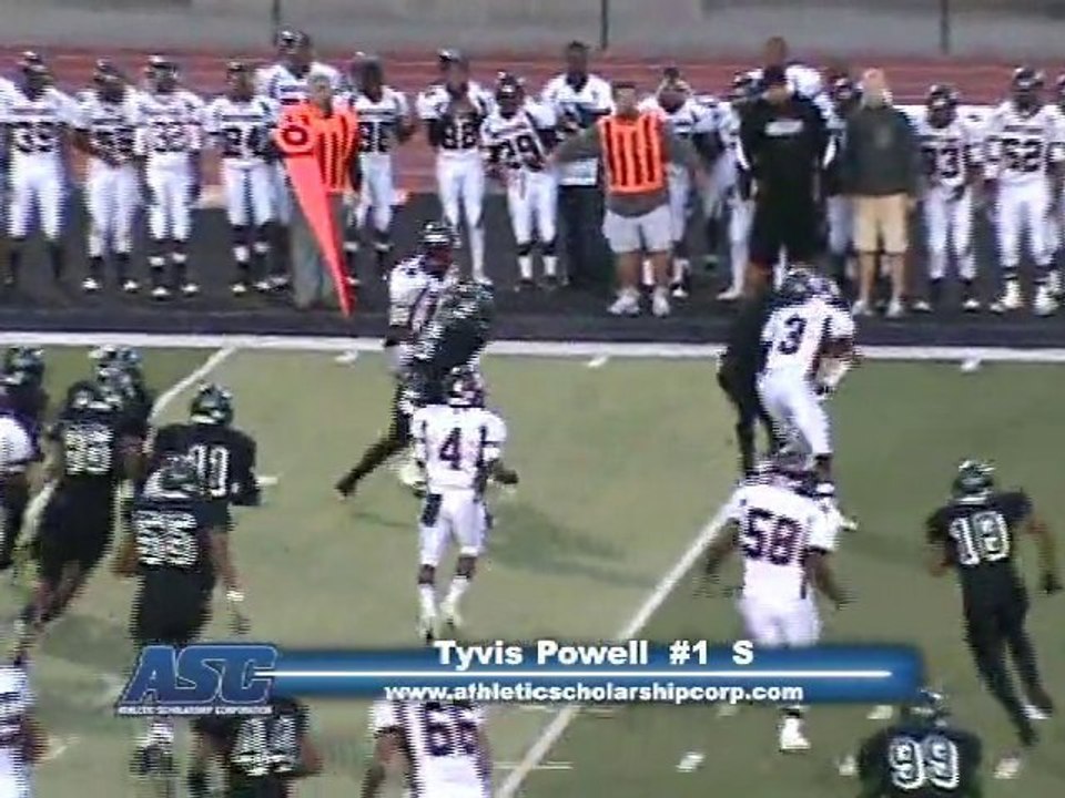 Tyvis Powell #1 S/QB BEDFORD HIGH SCHOOL