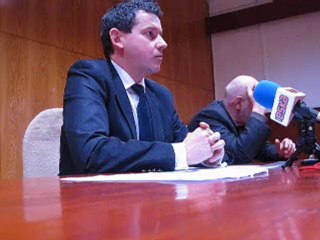 Konferencja prasowa Piotra Szprendałowicza