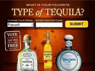 Tequila Gift Card - Claim a $100 Tequila Gift Card for FREE!