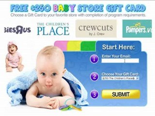 Baby Gift Card - Claim a $250 Baby Gift Card for FREE!!