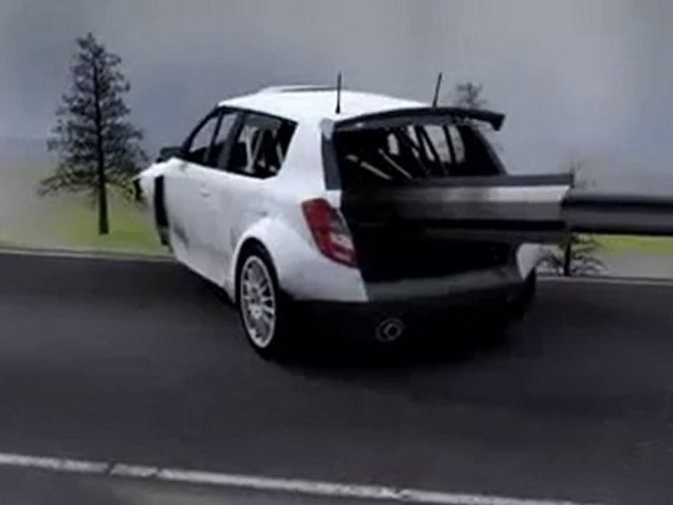 Reconstitution accident Robert Kubica 3D Rally  Andora 2011