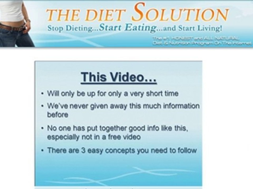 The Diet Solution - TheDietSolution