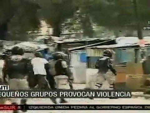 Protestas en Haití contra René Preval