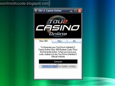 Test Drive Unlimited 2: Casino Online DLC Code Generator - video Dailymotion