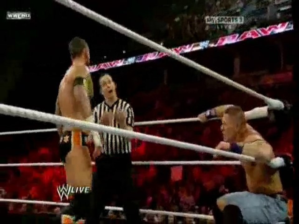 Raw 7-02-10 John Cena vs CM Punk