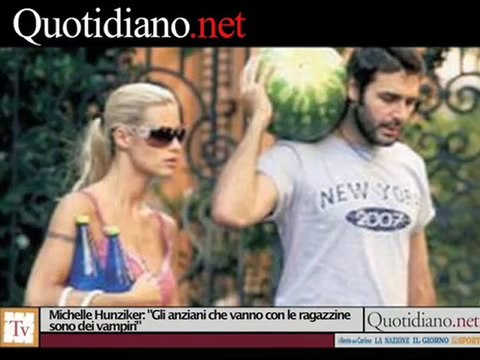 Michelle Hunziker: Gli anziani che vanno con le ragazzine sono dei vampiri
