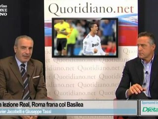 Milan, una lezione Real, Roma frana col Basilea