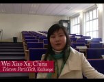 Wei Xiao Xu, Chinese student at telecom ParisTech, exchange