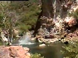 Back breaking Cliff Jump