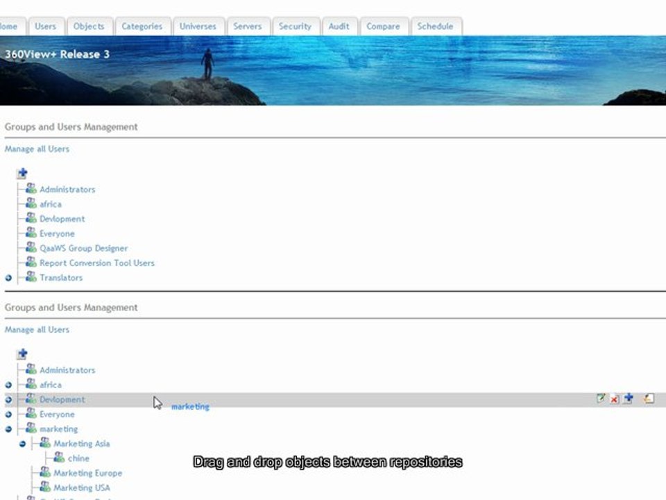Import/Export objects in BO