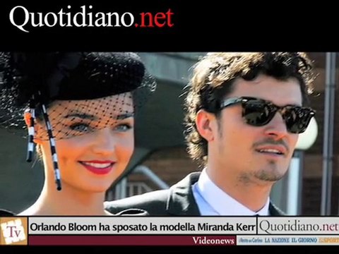 Orlando Bloom ha sposato la modella Miranda Kerr