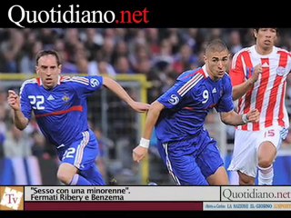 ''Sesso con una minorenne''. Fermati Ribery e Benzema