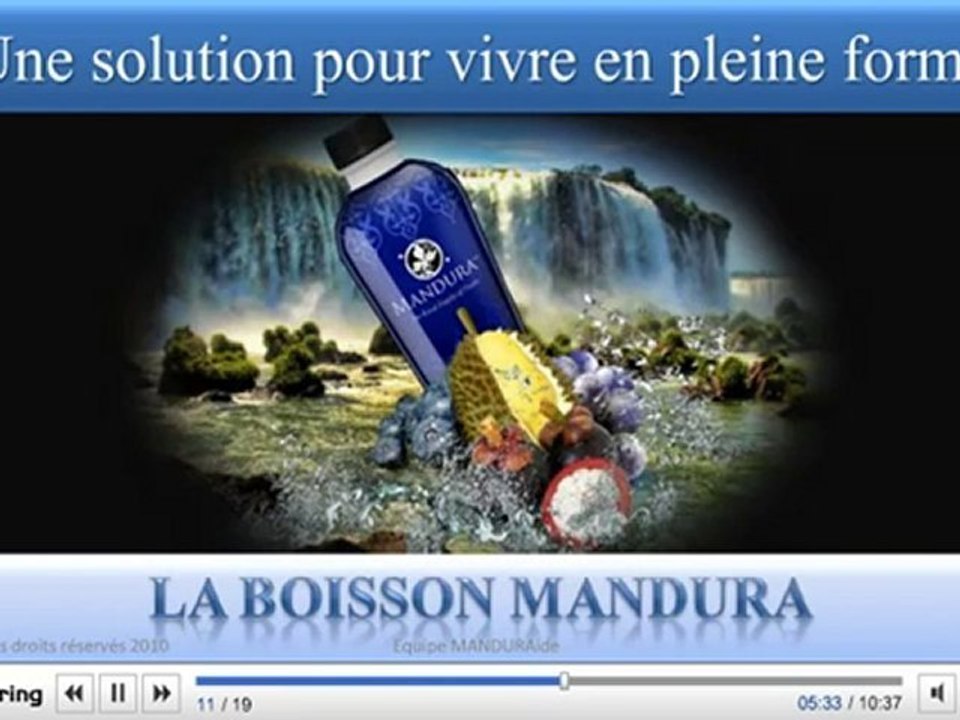 Complement Alimentaire MANDURA BEVERAGE 100% naturel boisson
