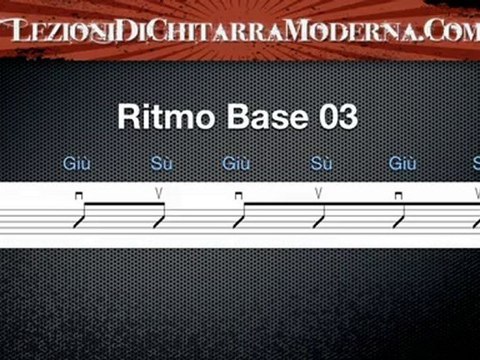 Ritmi Patterns Semplici Per Chitarra - Ritmo 03