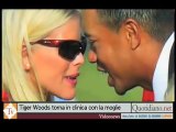 Tiger Woods torna in clinica con la moglie