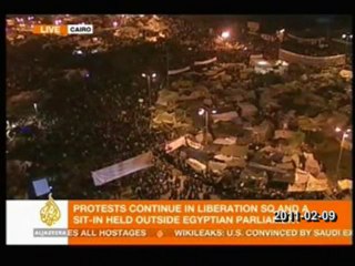 EGYPTE  Le Caire - Alexandrie - GAZA 09-02-2011 20h locale