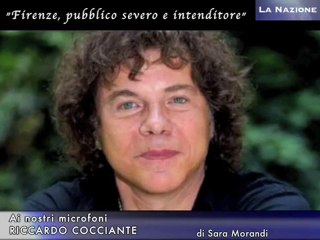 Riccardo Cocciante "Firenze, pubblico severo e intenditore"