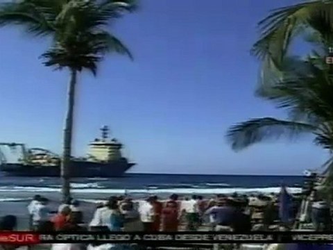 Cuba celebra la llegada del cable submarino ALBA-1