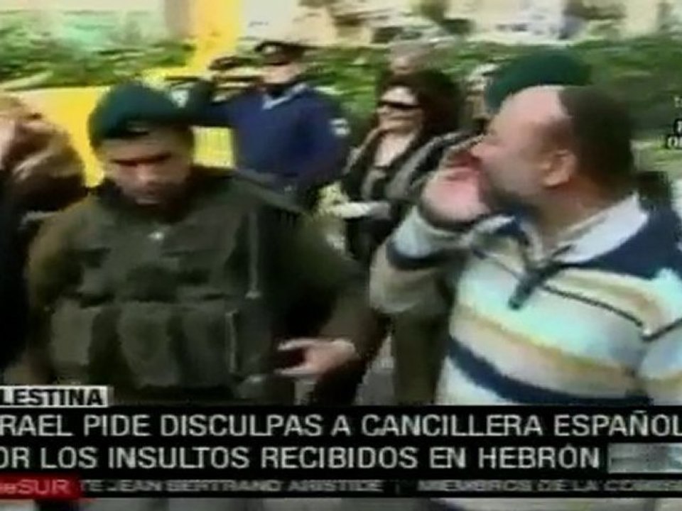 Israel pide disculpas a Trinidad Jiménez por los insultos recibidos en Hebrón