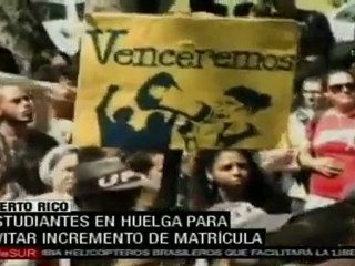 Estudiantes en huelga para evitar incremento de matricula