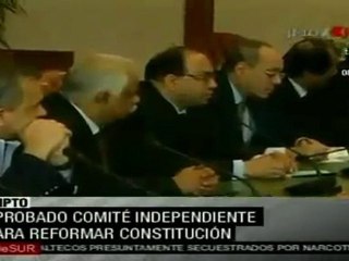 Aprobado comité independiente para reformar Constitución de Egipto
