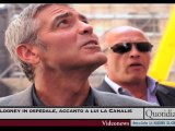 Clooney in ospedale, accanto a lui la Canalis