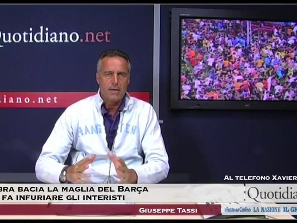 Ibra bacia la maglia del Barça e fa infuriare gli interisti