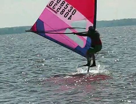 Windsurfing freestyle - jumping around