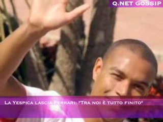 La Yespica lascia Ferrari:  "Tra noi è tutto finito"