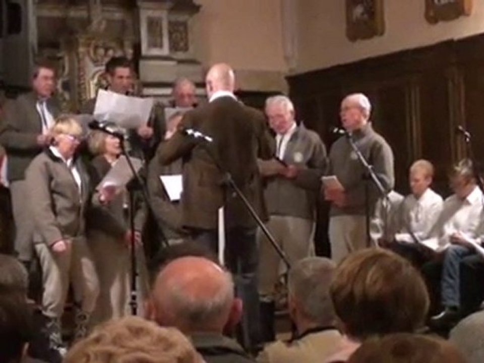 Chorale  des Guides  de Chamonix  à l'Eglise Domancy