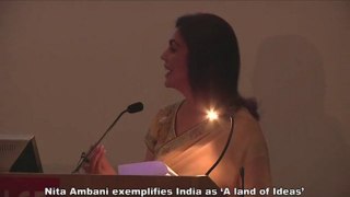 Nita Ambani personifies India as 'A land of Ideas'