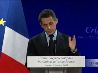 Discours du Président au dîner annuel du CRIF