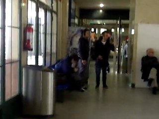 Figueras Espagne, gare du centre-ville 2011