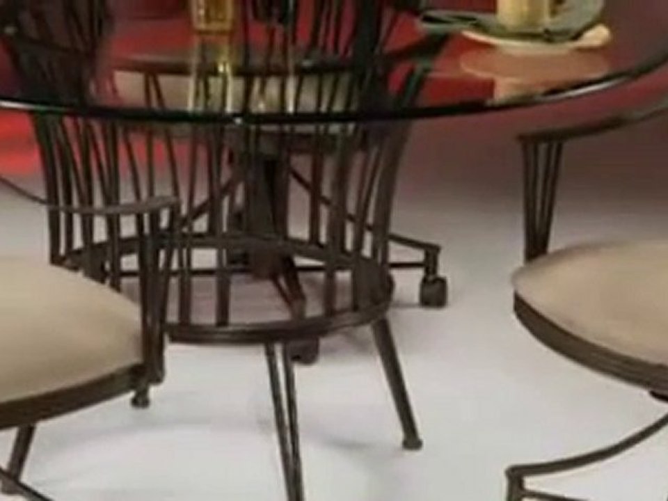 The Metropolitan Dining Set Caster Chairs