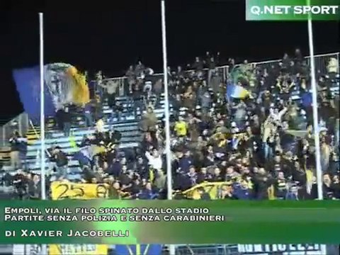 Empoli, via il filo spinato dallo stadio