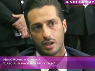 Nina Moric a Corona: "Lascia in pace nostro figlio"