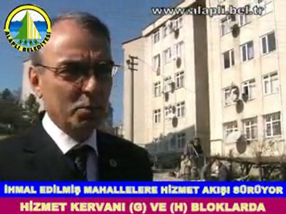 ALAPLI'DA HİZMET KERVANI (G) VE (H) BLOKLARDA