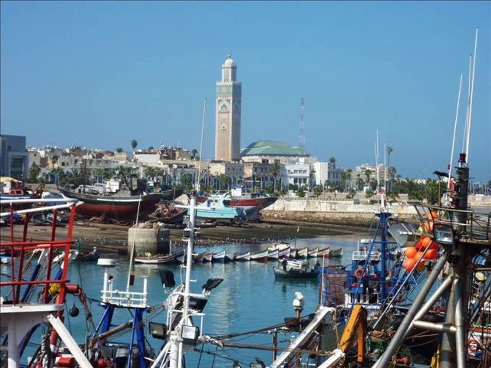 CASABLANCA , LE PORT ET SES ENVIRONS